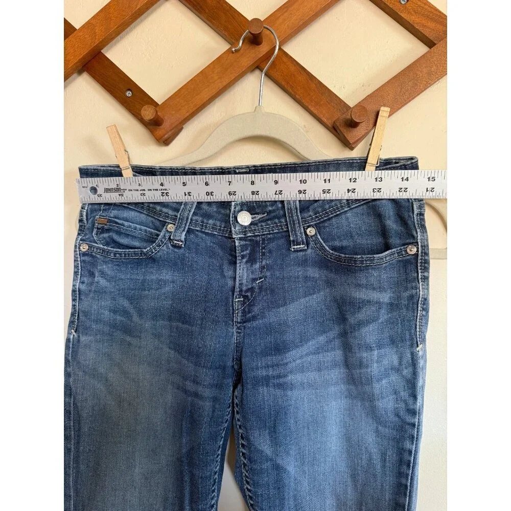 Levis Jeans Womens 28/32‎ Blue demi curve low rise skinny Denim distressed City